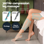Livemor Leg & Foot Air Massager with Neck Massager – Heated Bundle