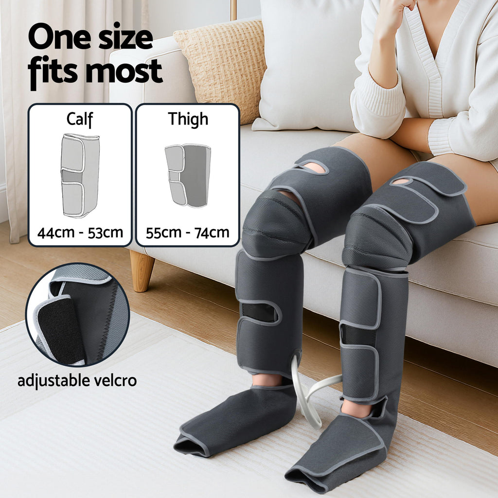 Livemor Leg & Foot Air Massager with Neck Massager – Heated Bundle