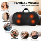 Livemor Leg & Foot Air Massager with Neck Massager – Heated Bundle