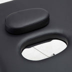 Zenses Portable Massage Table – 75cm, 2-Fold, Aluminium, Black