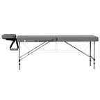 Zenses Portable Massage Table – 55cm, 2-Fold, Aluminium, Grey