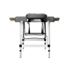 Zenses Portable Massage Table – 55cm, 2-Fold, Aluminium, Grey