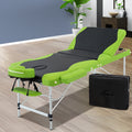 Zenses Portable Massage Table – 75cm, 3-Fold, Aluminium, Green