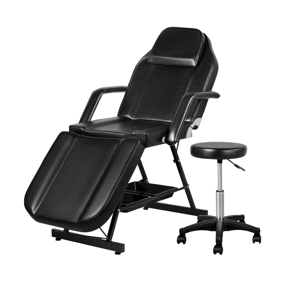 Zenses Adjustable Massage Table & Salon Chair – 3-Fold, Black