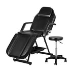 Zenses Adjustable Massage Table & Salon Chair – 3-Fold, Black