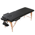 Zenses Portable Massage Table – 70cm, 2-Fold, Wooden, Black