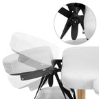 Zenses Portable Massage Table – 70cm, 3-Fold, Wooden, White