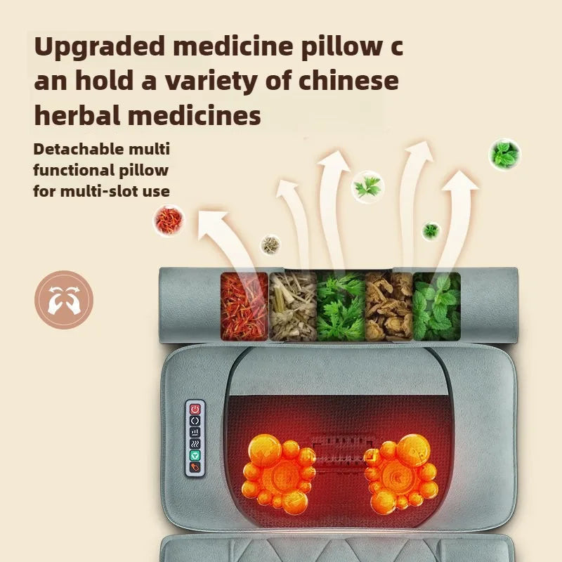Full Body Massage Mattress – Heat, Airbag & Kneading, Grey