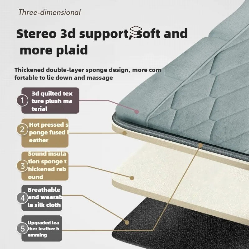 Full Body Massage Mattress – Heat, Airbag & Kneading, Grey