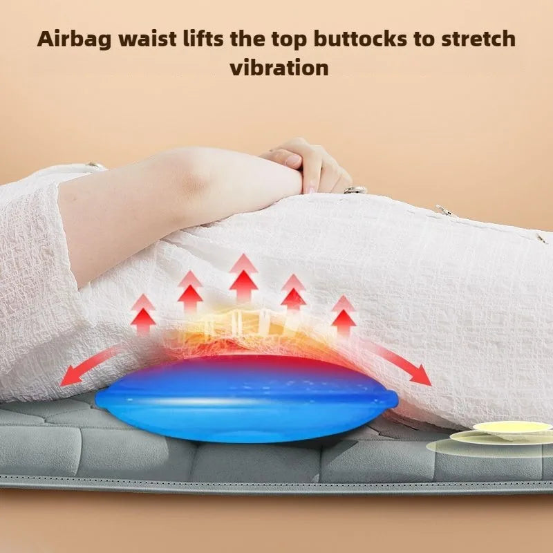 Full Body Massage Mattress – Heat, Airbag & Kneading, Grey