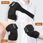 Cordless Heated Knee Massager – Vibration, Black