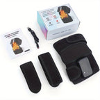 Cordless Heated Knee Massager – Vibration, Black
