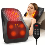 Heated Neck & Back Massage Pillow – 3D Kneading