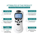 Electric EMS TENS Massager Pad – 8 Pads, 15 Levels