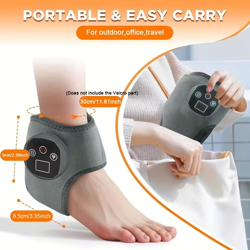 Ankle Massager with Heat & Vibration – Cordless