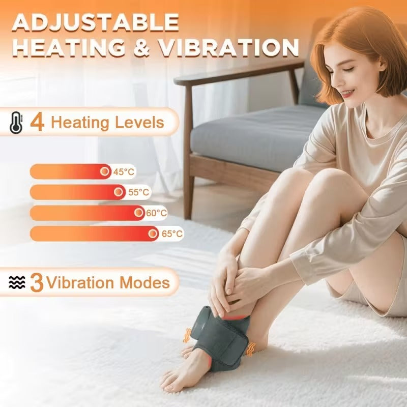 Ankle Massager with Heat & Vibration – Cordless
