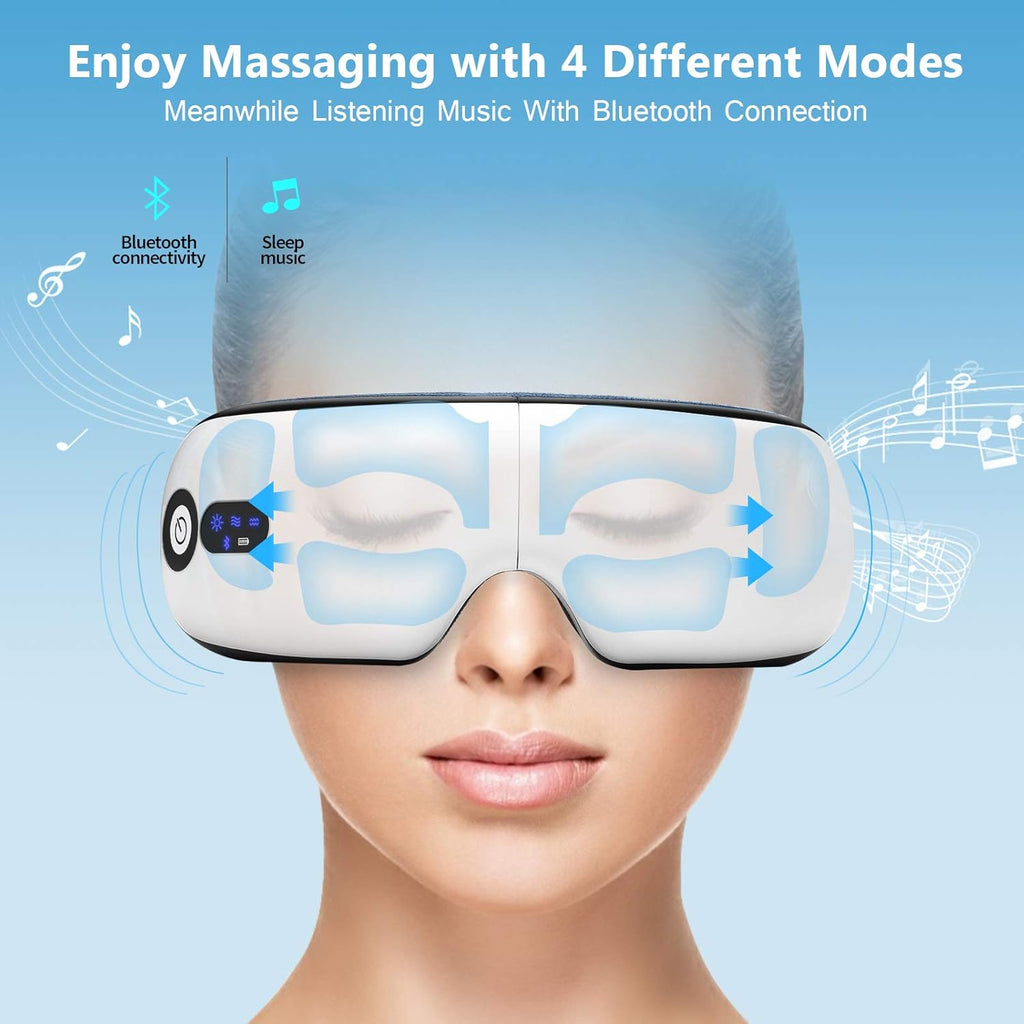 Smart Eye Massager with Heat & Vibration – Bluetooth Music