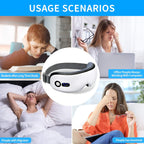Smart Eye Massager with Heat & Vibration – Bluetooth Music