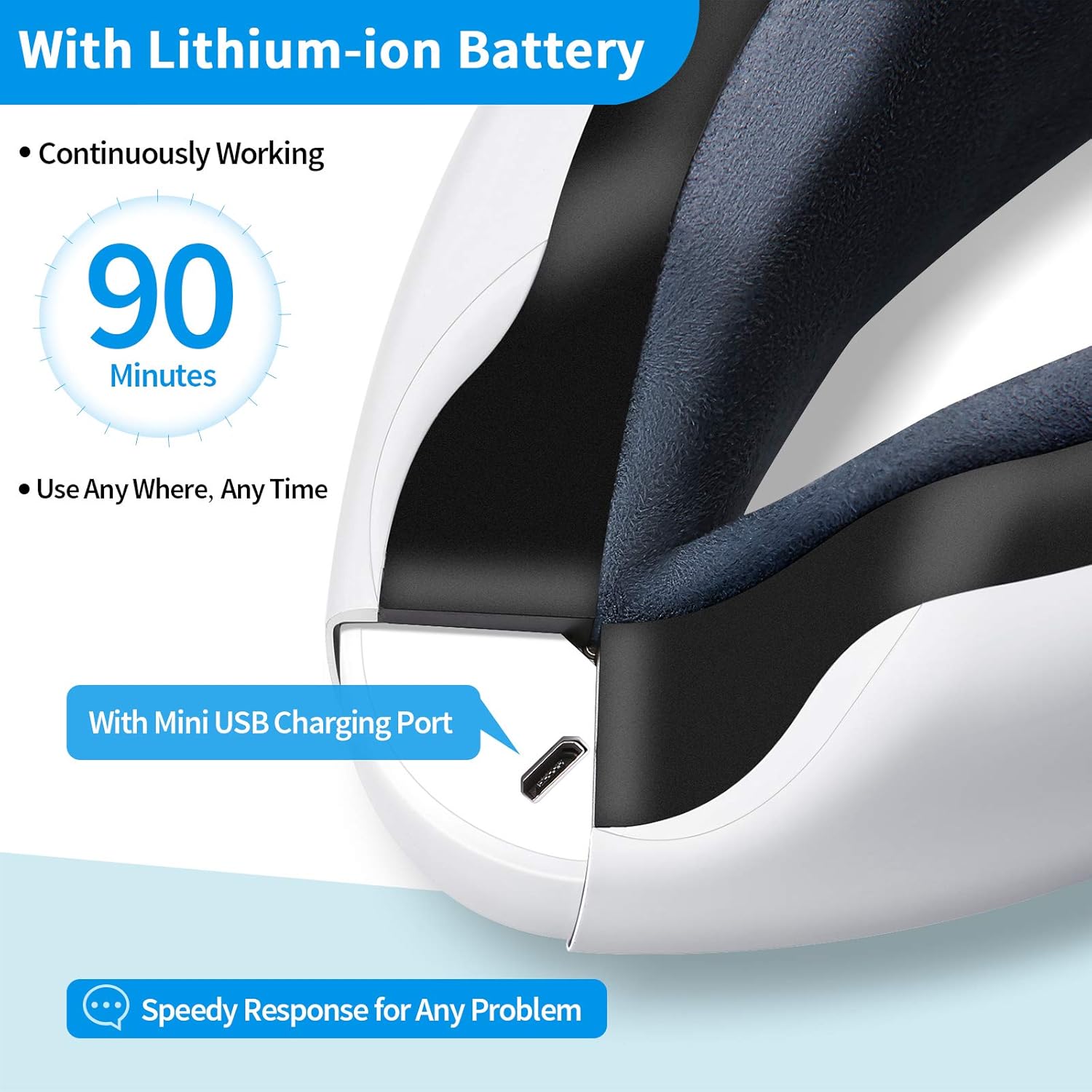 Smart Eye Massager with Heat & Vibration – Bluetooth Music