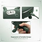 Shiatsu Neck, Back & Shoulder Massager – 3D Kneading, USB, Green