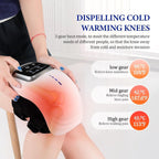 Cordless Knee Massager with Heat – LED Screen, 3 Levels