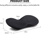 Memory Foam Wedge Seat Cushion – Ergonomic Tailbone Support, Black