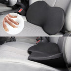 Memory Foam Wedge Seat Cushion – Ergonomic Tailbone Support, Black