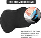 Memory Foam Wedge Seat Cushion – Ergonomic Tailbone Support, Black