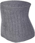 Cashmere heating belt - abdominal and back heating belt - knitted elastic belt - Bodywarmer made of very soft material - Prevents lower back pain - Stay warm in winter - Double-layer padding - Size L - Grey