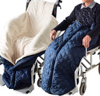 Waterproof Wheelchair Blanket & Footmuff – Cashmere-Lined, Unisex