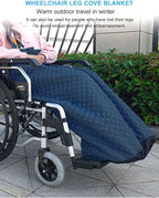 Waterproof Wheelchair Blanket & Footmuff – Cashmere-Lined, Unisex