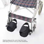 Wheelchair Shoe Holders – Anti-Slip, Fixed Straps, 2-Pack