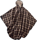 Fleece-Lined Wheelchair Cape with Hood – Winter Poncho, Unisex
