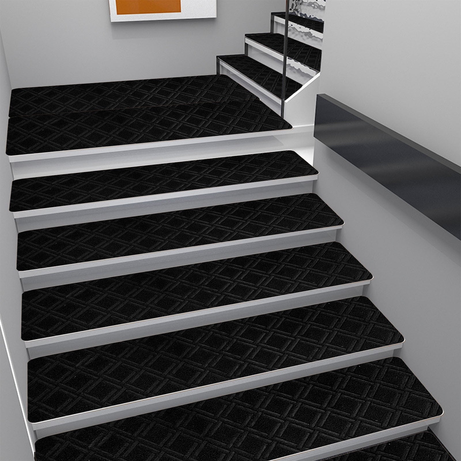 Non-Slip Carpet Stair Treads for Wooden Steps – Washable, Multicolour