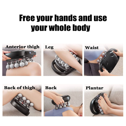 16-Head Rechargeable Muscle Fascia Gun with LCD Display - 9 Modes, 20 Adjustable Speeds, for Muscle Pain Relief, Back, Legs, Neck, and Body,Gift for Men and Women - 11 x 7.48 x 3.94 inches