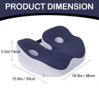 Memory Foam Ischial Seat Cushion – Tailbone & Posture Support, Grey