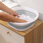 Foldable Foot Bath Bucket – Portable, Heat-Retaining, Grey
