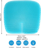 Double-Thick Gel Seat Cushion – Pressure Relief, Office Chair