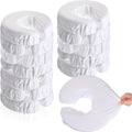 12 Pcs Face Cradle Covers for Massage Head Rest Microfiber Reusable Soft Thicker Massage Table Face Covers Oil Proof Headrest Cradle Sheets for Spa Beauty(White)