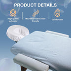 Reusable Microfibre Face Cradle Covers – Massage Table, 12-Pack