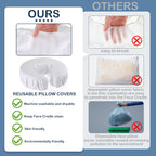 Reusable Microfibre Face Cradle Covers – Massage Table, 12-Pack