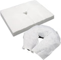 100PCS Upgrade Disposable Face Cradle Covers, Medical-Grade, Ultra Soft, Luxurious, Non-Sticking Massage Face Covers, Large Disposable Headrest Covers for Massage Tables and Massage Chairs