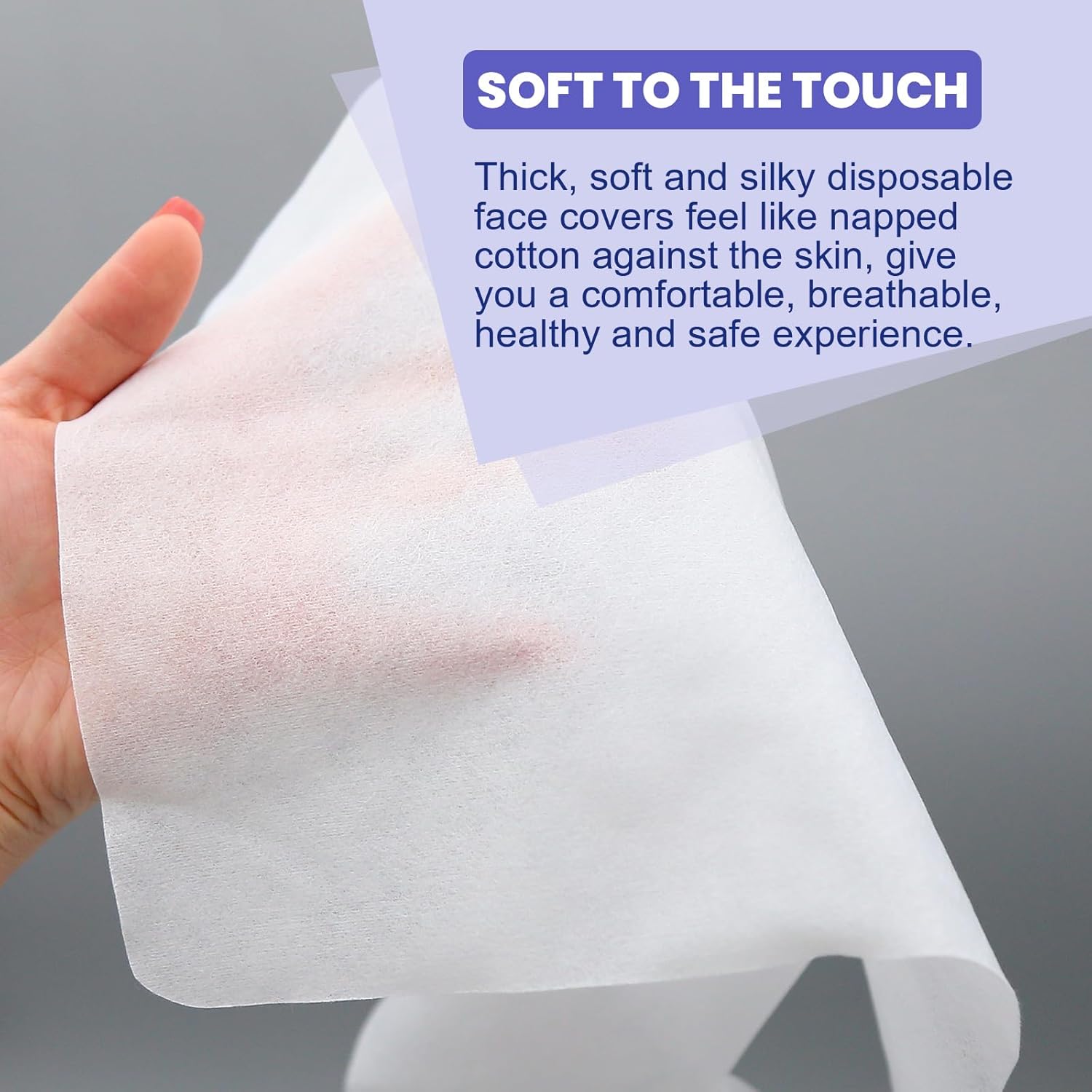 100PCS Upgrade Disposable Face Cradle Covers, Medical-Grade, Ultra Soft, Luxurious, Non-Sticking Massage Face Covers, Large Disposable Headrest Covers for Massage Tables and Massage Chairs