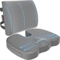 Orthopedic Seat Cushion - Memory Foam Lumbar Support for Office Chair & Car