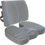 Memory Foam Orthopedic Seat Cushion – Office Chair & Car