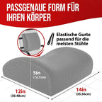 Memory Foam Orthopedic Seat Cushion – Office Chair & Car