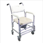 Aluminium Bedside Commode & Shower Chair – Mobile, 200kg