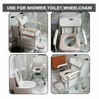 Aluminium Bedside Commode & Shower Chair – Mobile, 200kg