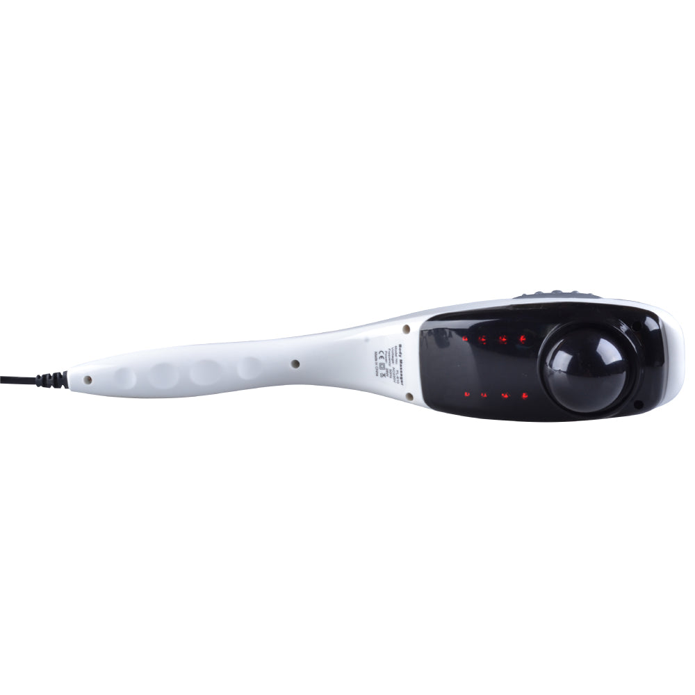 Orku Handheld Body Massager – 6 Heads, Adjustable Speed, Red
