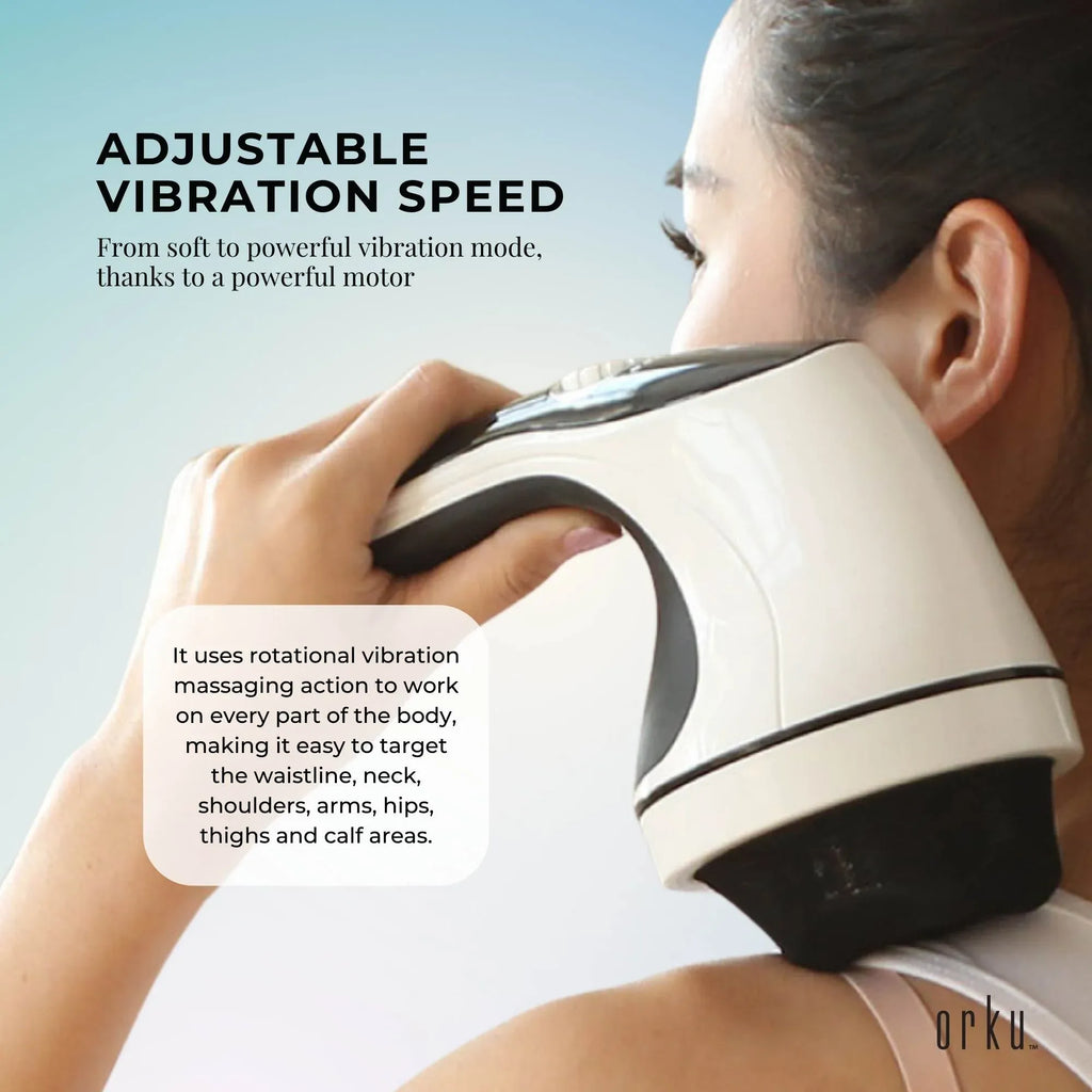Orku Full Body Handheld Vibration Massager – 4 Heads
